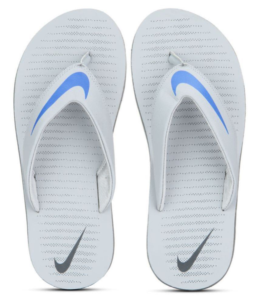 nike flip flops men white