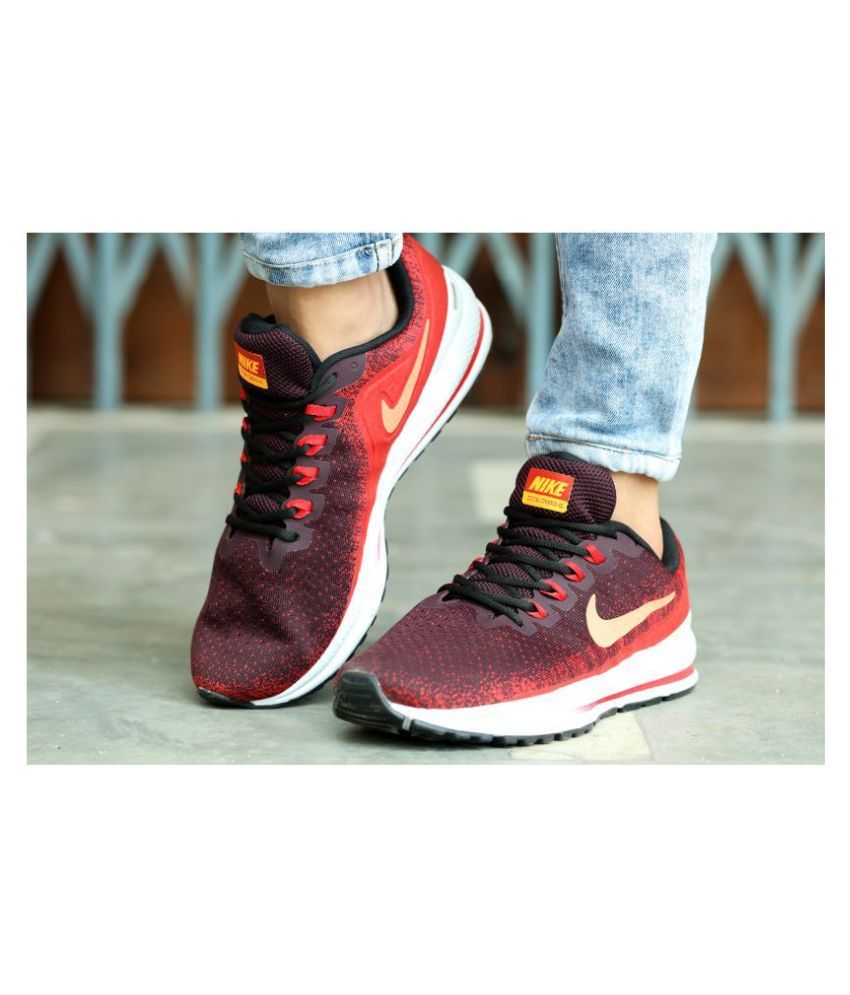 Nike Vomero 13 Running Shoes Red For Gym Wear Buy Online