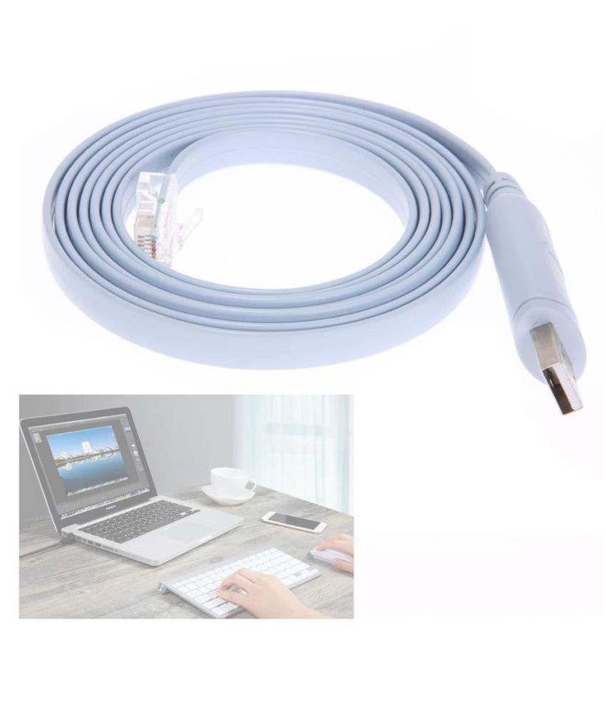 RJ45 Cable USB to Serial//Rs232 Console Rollover Cable for Cisco Route #BUY