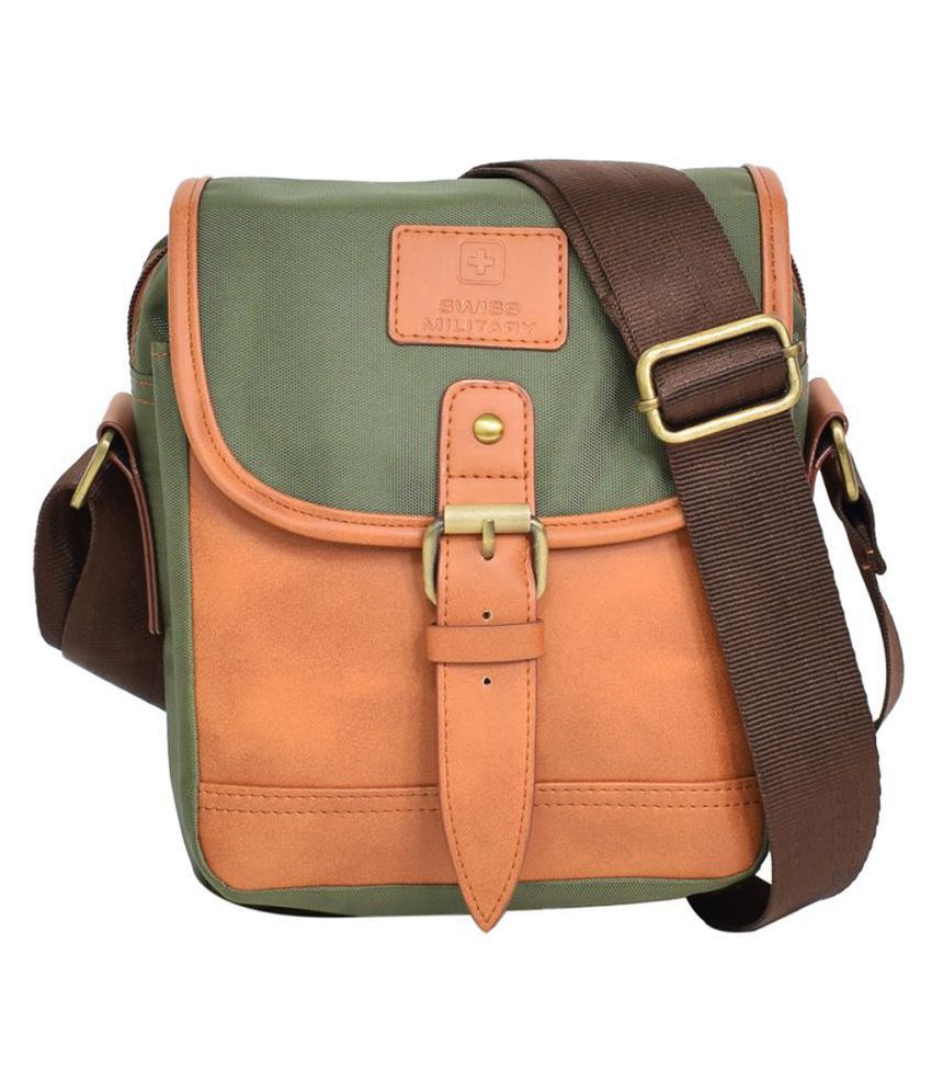 Swiss Military Beige Polyester Casual Messenger Bag Buy Swiss