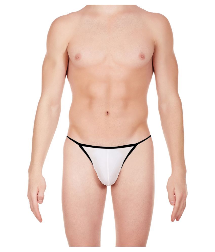     			La Intimo Pack of 1 Nylon Briefs For Men's ( White )