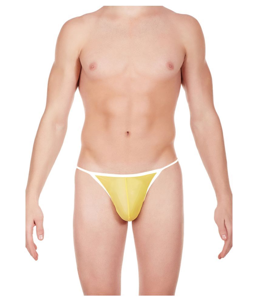     			La Intimo Nylon Men's Briefs ( Yellow )