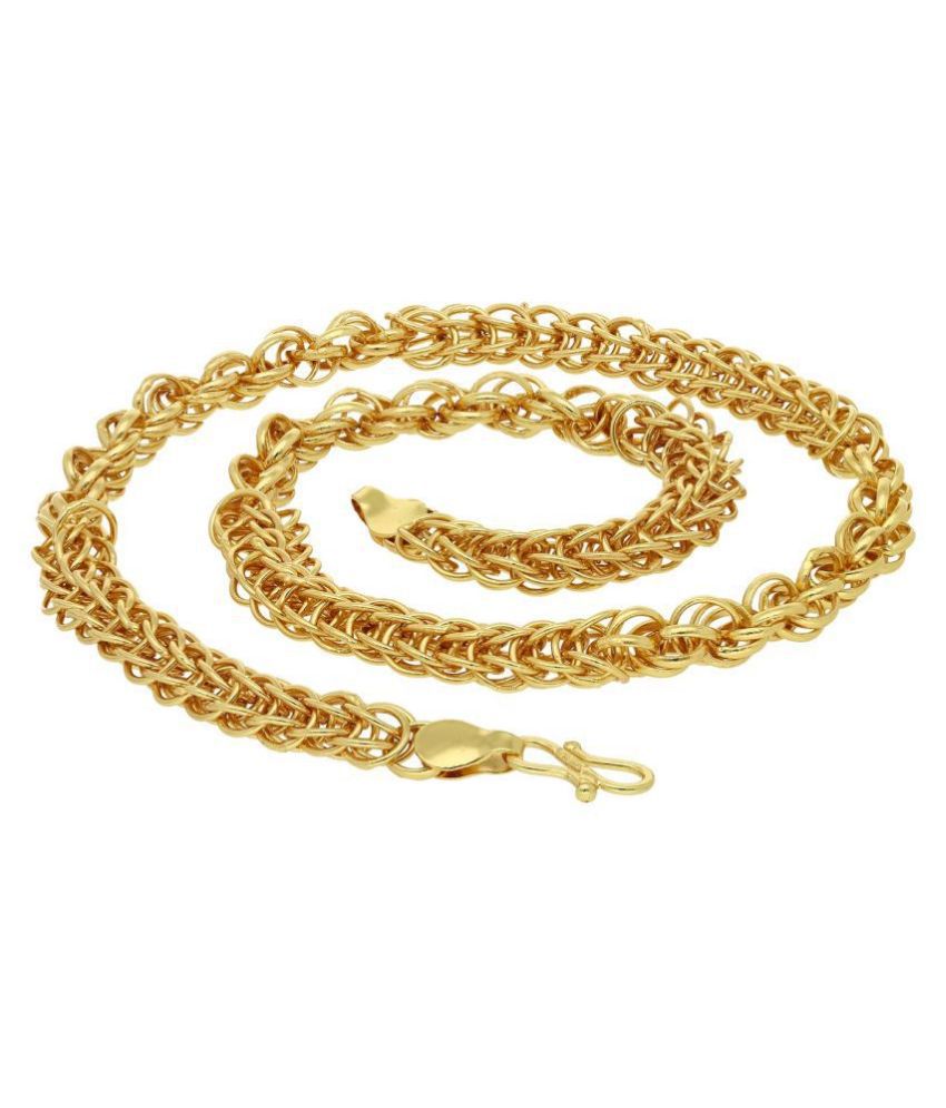     			Latest Fashion 22kt Gold Plated Thick & Short chain - 20 inches
