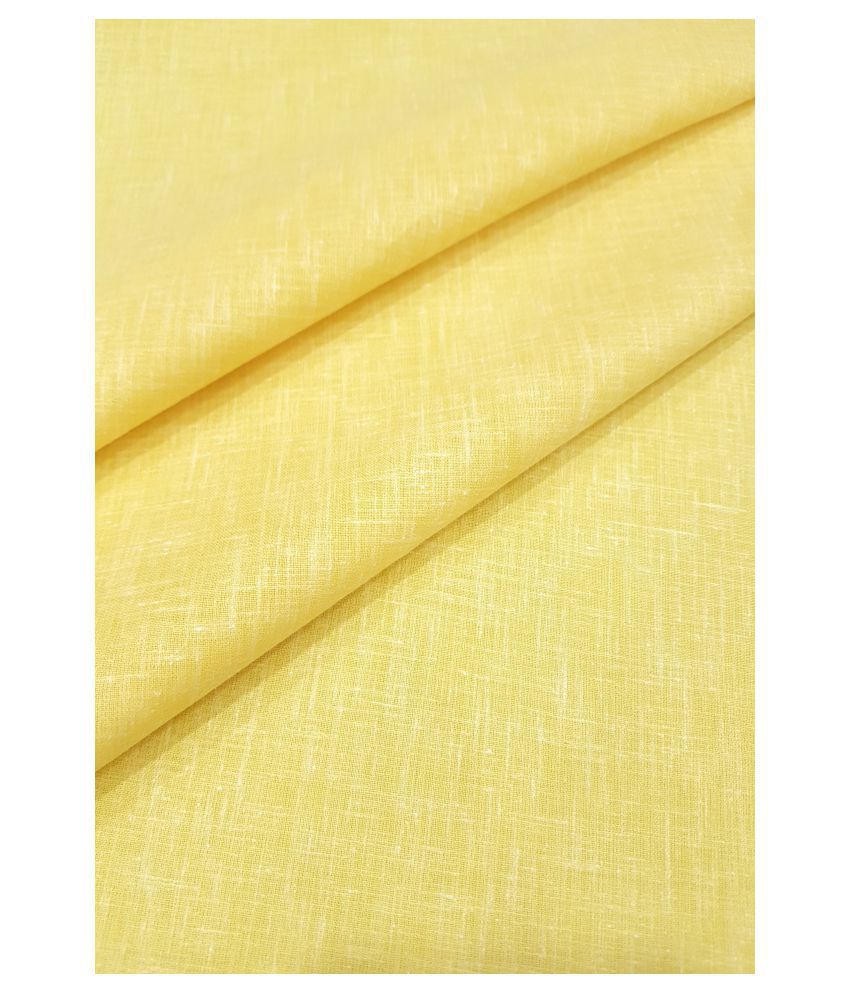     			Siyaram - Yellow Cotton Blend Men's Unstitched Shirt Piece ( Pack of 1 )