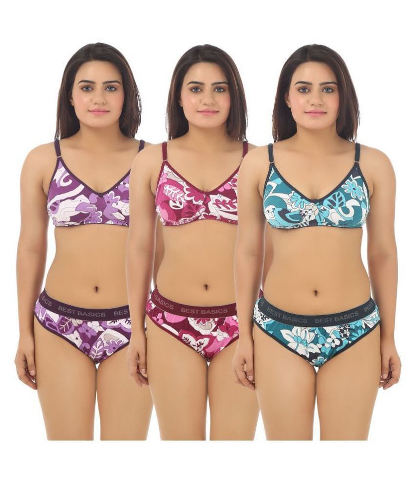 Buy Tcg Cotton Bra And Panty Set Online At Best Prices In India Snapdeal