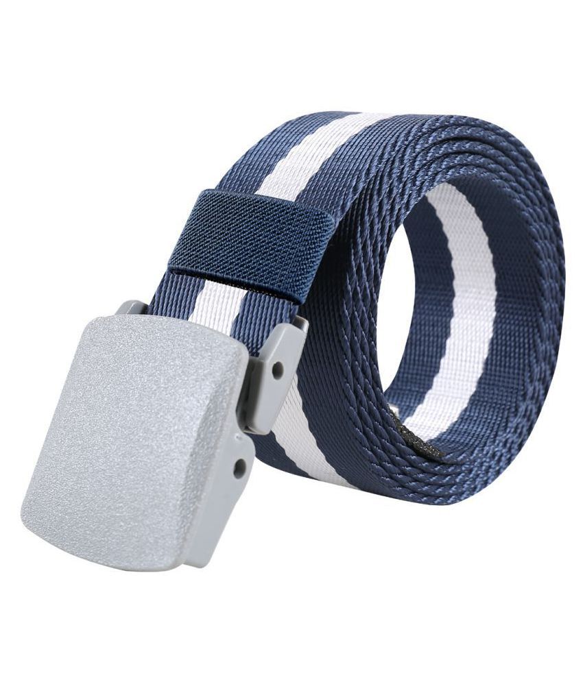     			Edifier Blue Leather Casual Belt