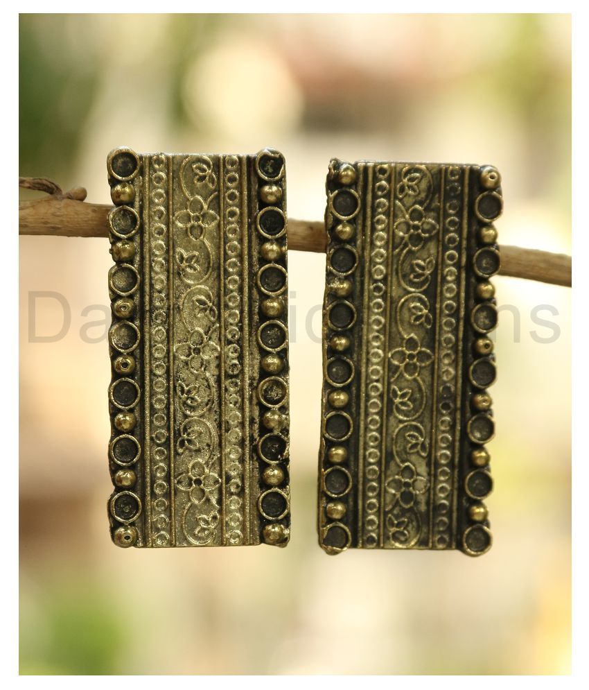     			Darshini Designs Gold Plated  Long Earrings Women And Girls