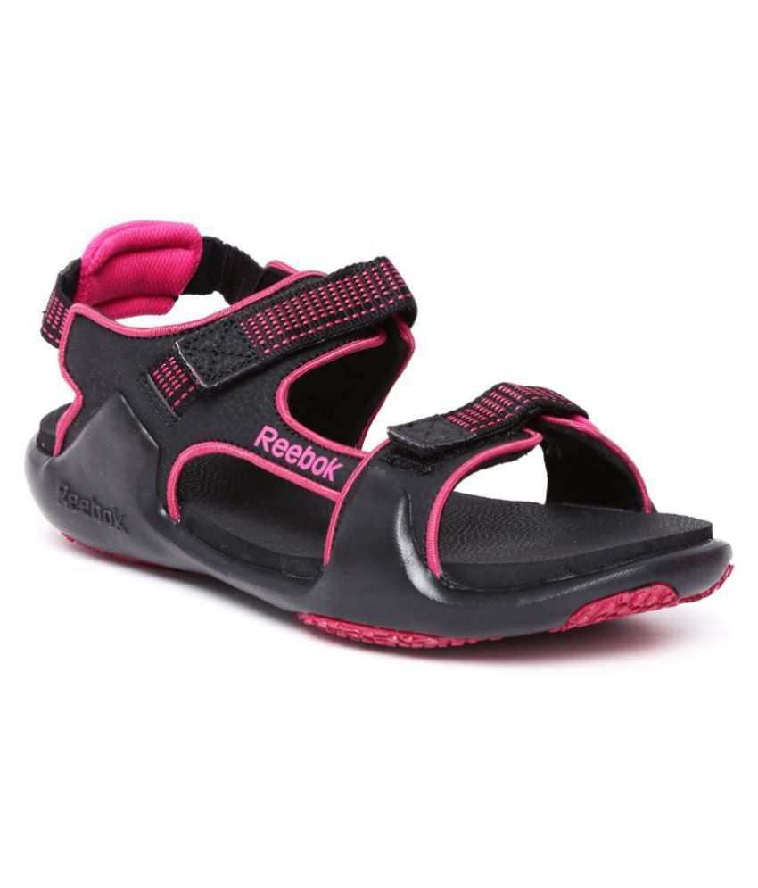 Reebok Black Floater Sandals Price in India- Buy Reebok Black Floater ...