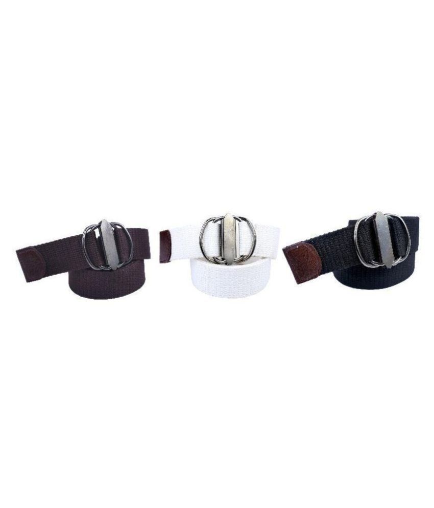 Contra - Canvas Men's Casual Belt ( Pack of 3 )