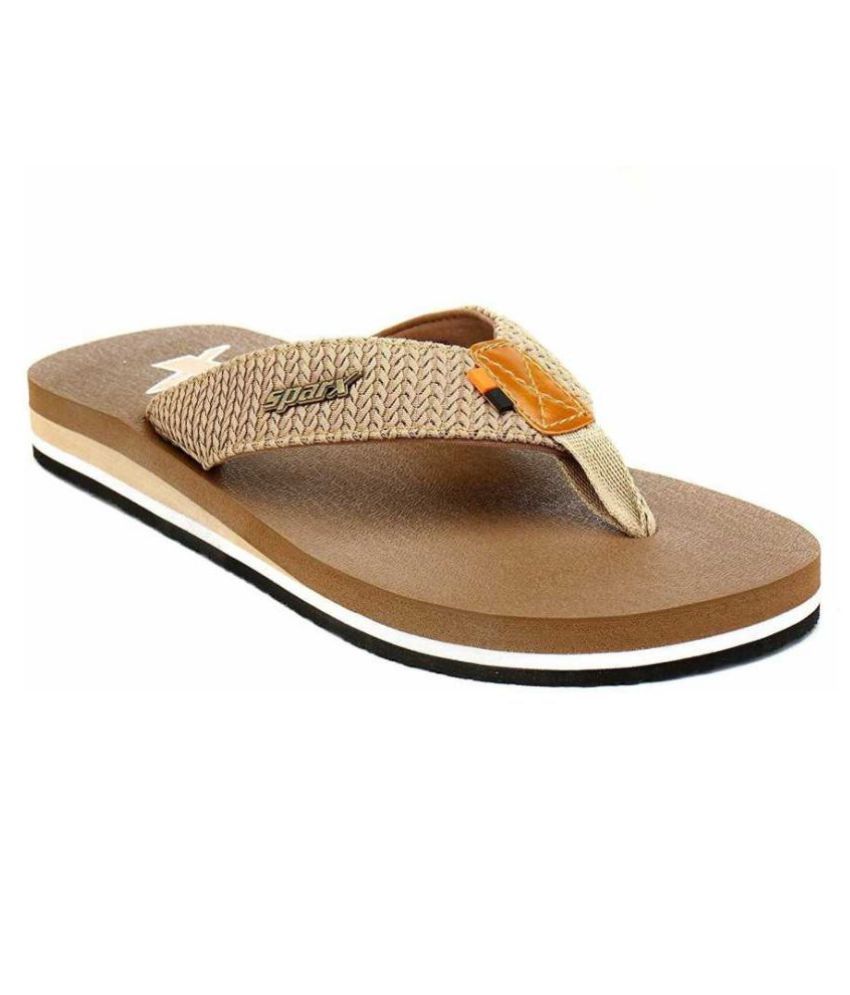 tan platform flip flops
