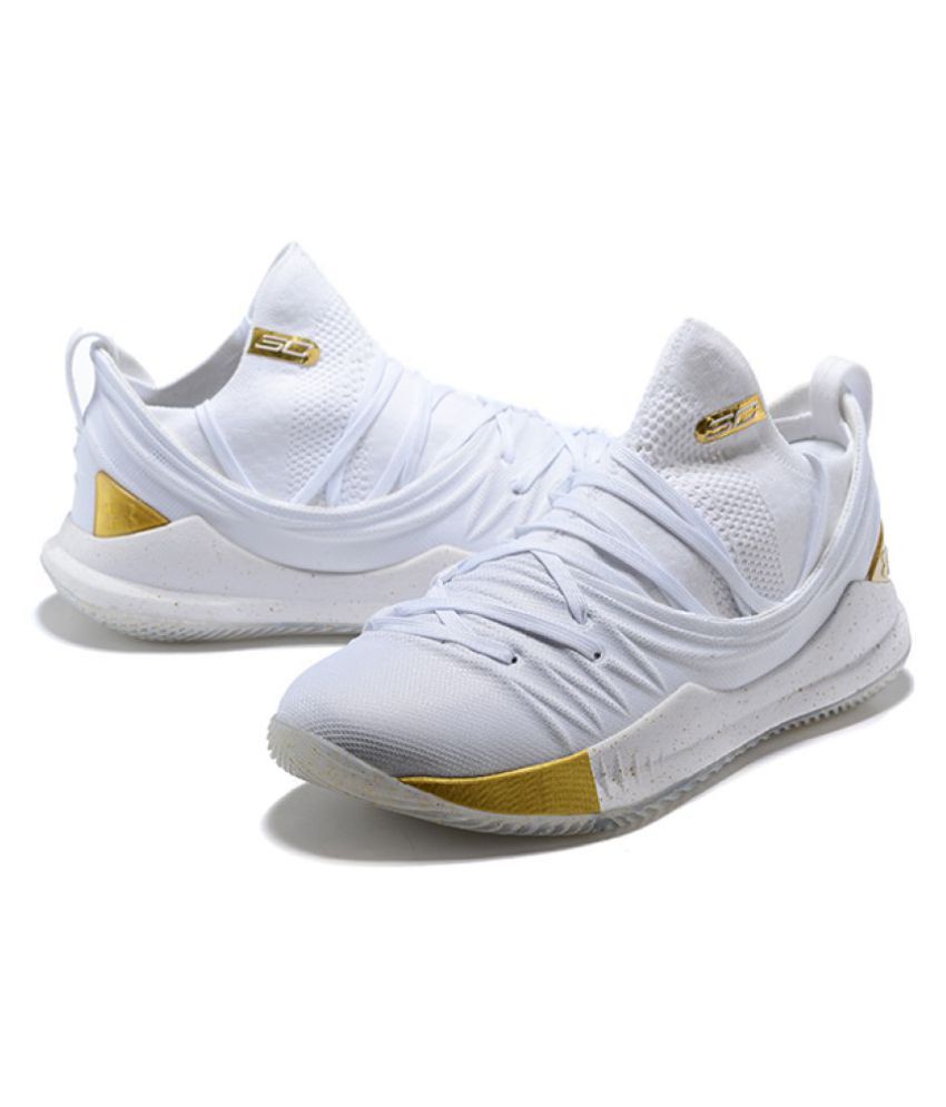 Under Armour curry 5 gold pack White 