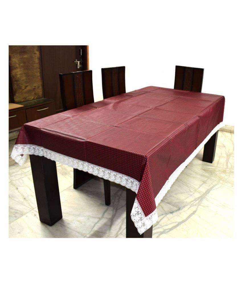     			HOMETALES 6 Seater PVC Single Table Covers