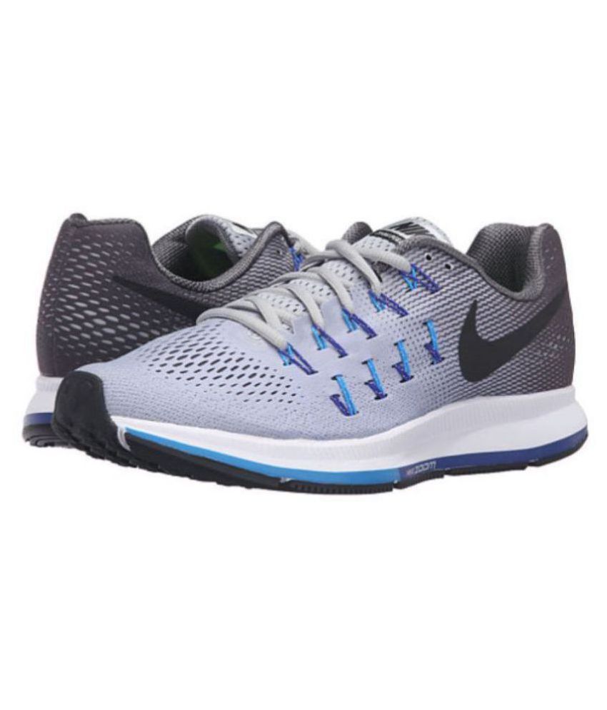 nike 1 pegasus 33 grey blue running shoes