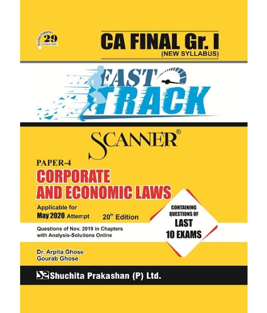 Scanner ca final new syllabus group i paper 4 corporate and 