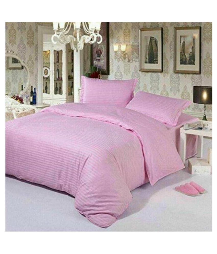     			lazy bees Cotton Double Bedsheet with 2 Pillow Covers