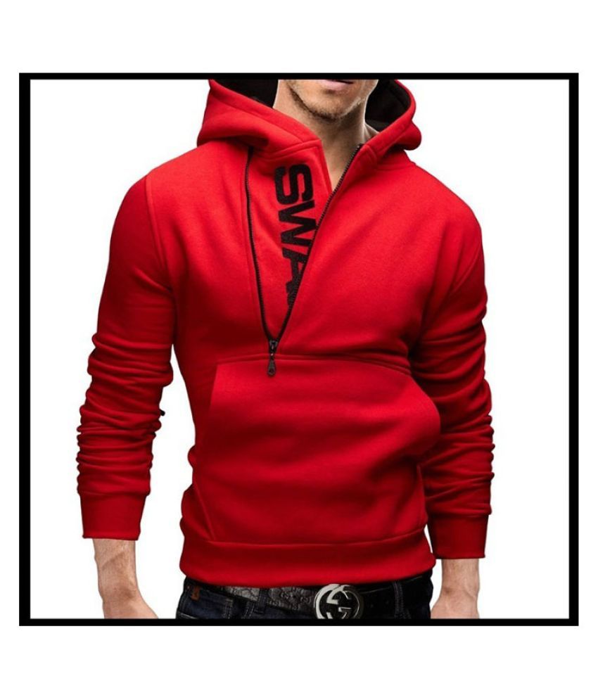 red colour sweatshirt