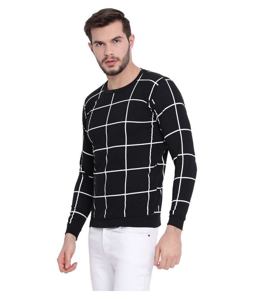 black check t shirt