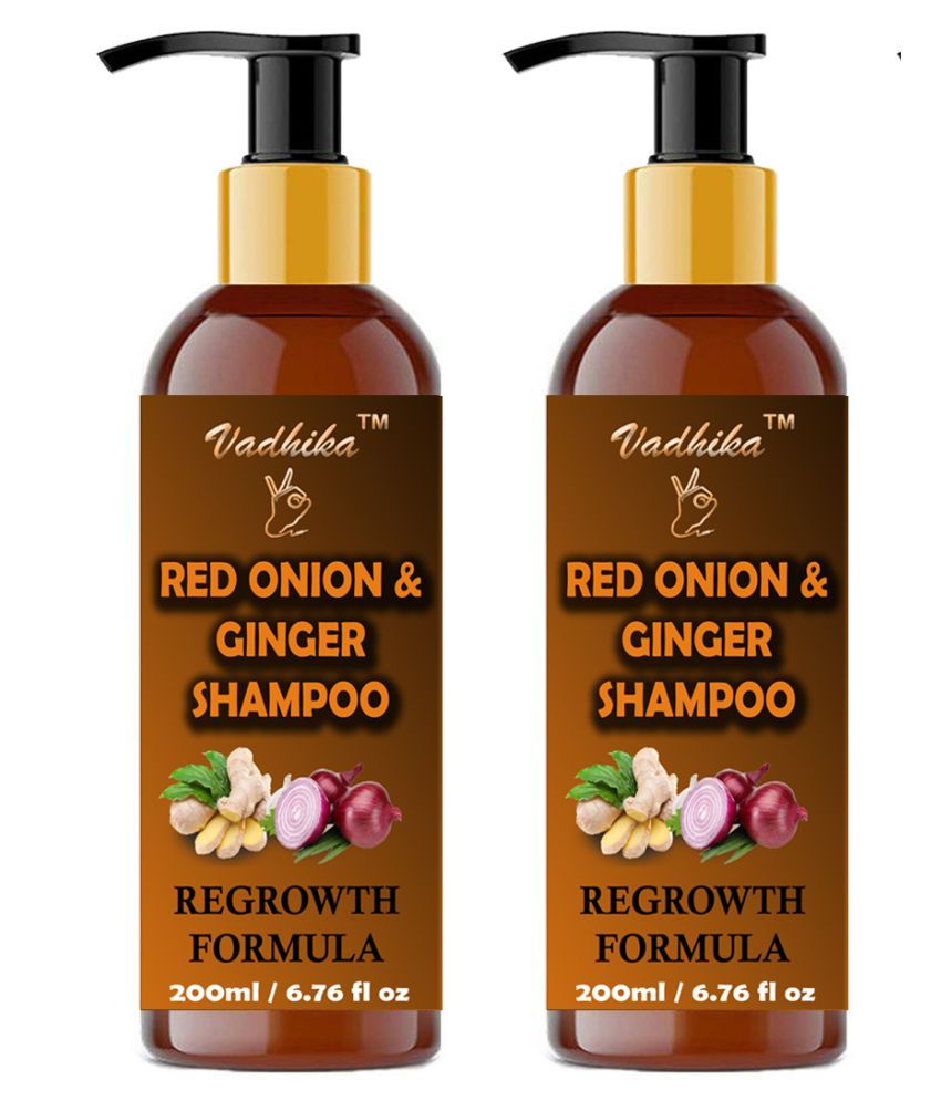 Vadhika Onion Ginger Shampoo Regrowth Formula Shampoo 400 Ml