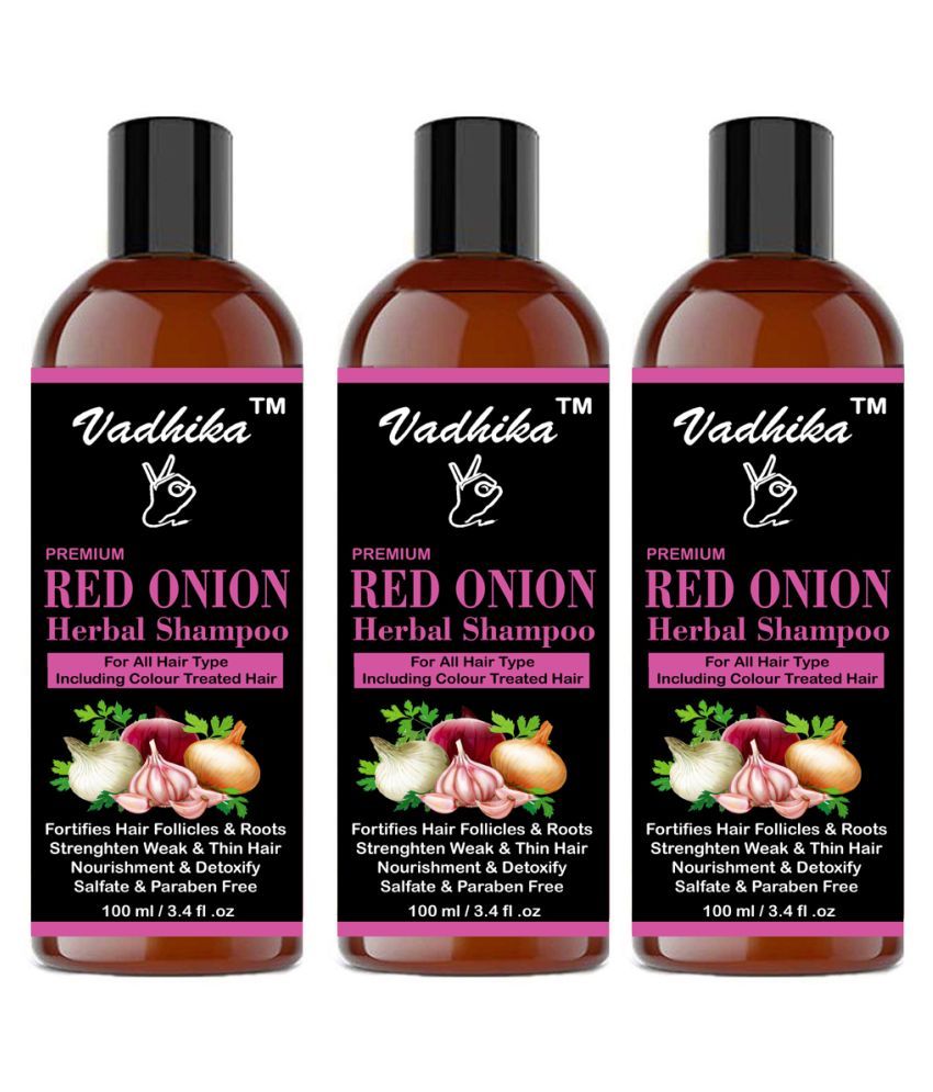 Vadhika Premium Red Onion Herbal Shampoo For Regrowth Shampoo 300