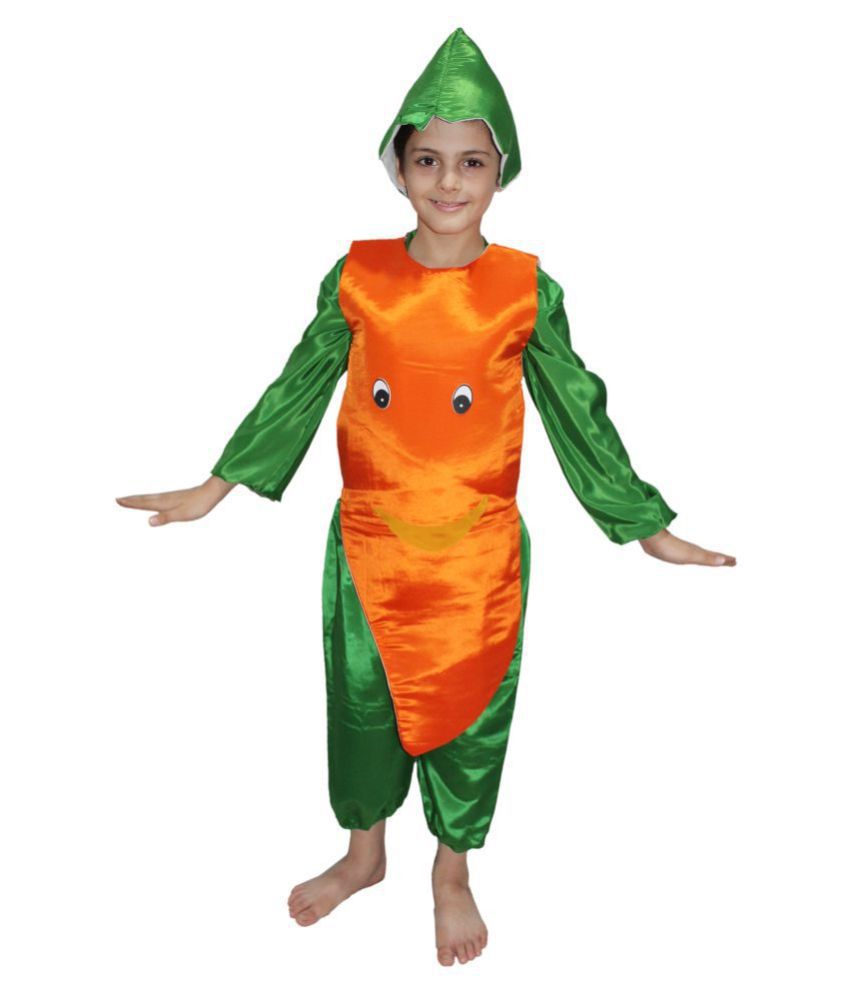    			Kaku Fancy Dresses Carrot Fruits Costume For Kids School Annual function/Theme Party/Competition/Stage Shows Dress