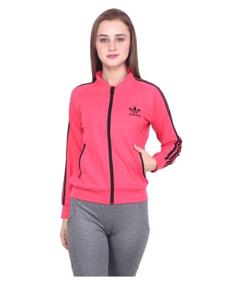 adidas pink jacket womens