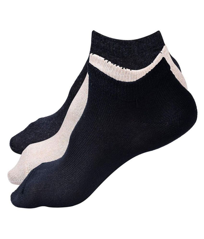 joyfeet Multi Casual Ankle Length Socks Pack of 3: Buy Online at Low ...