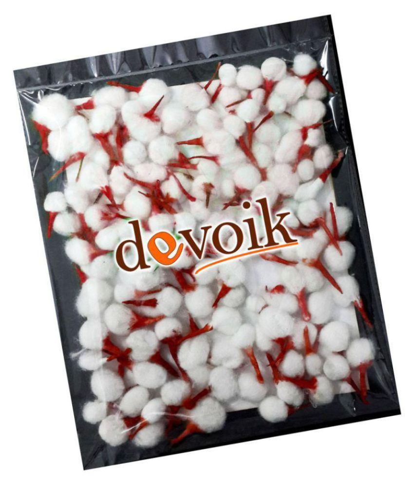     			Devoik Handmade Organic Cotton Wicks For Puja -Red - 1100 Piece