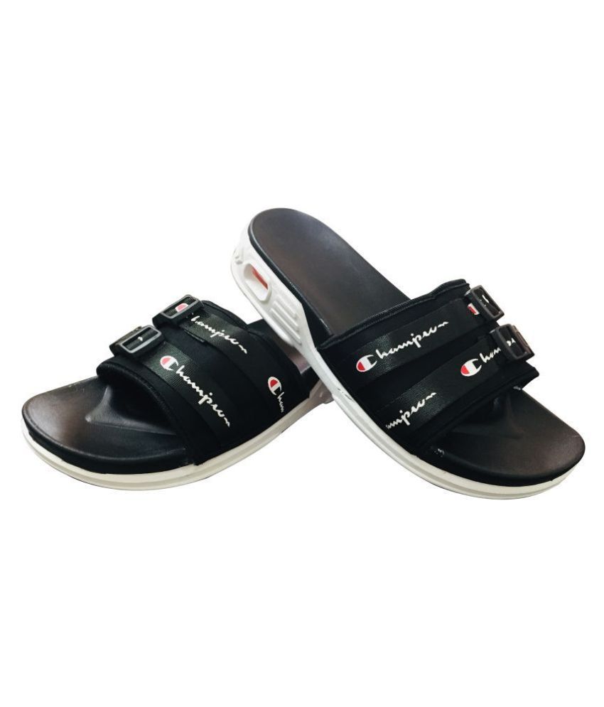 champion flip flop Black Slide Flip 