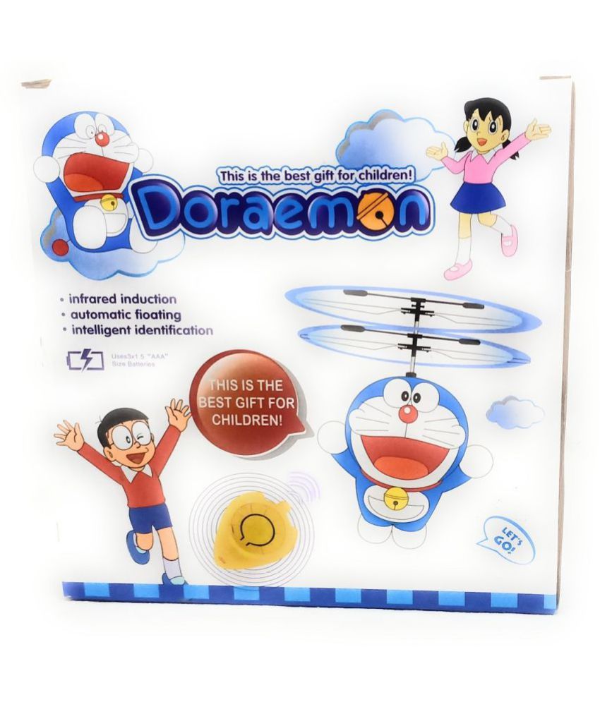 Flying Doraemon Toy with Sensor Based Flyer (Chargeable by USB