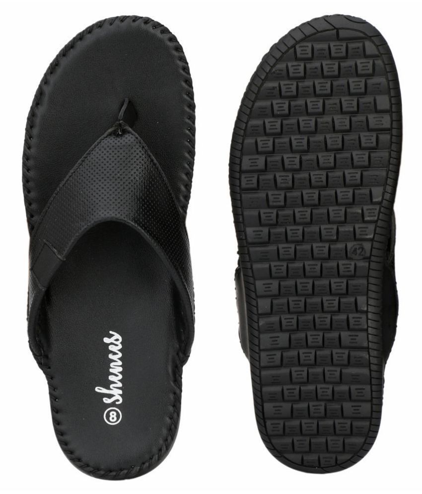 SHENCES Black Daily Slippers Price in India- Buy SHENCES Black Daily