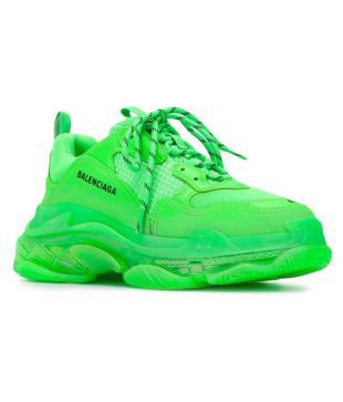 balenciaga slippers green