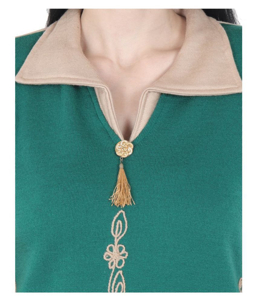 Rosary Woollen Kurti With Palazzo - Stitched Suit - Buy Rosary Woollen