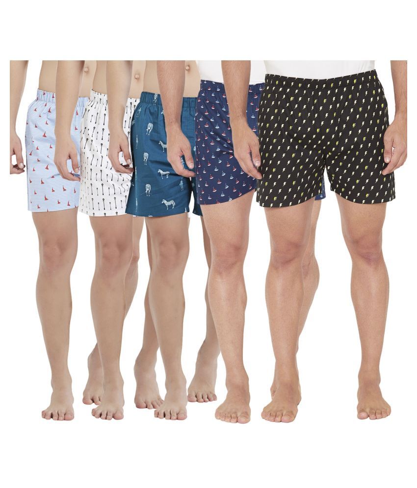     			XYXX Pack of 5 Cotton Men's Boxer- ( Multi )