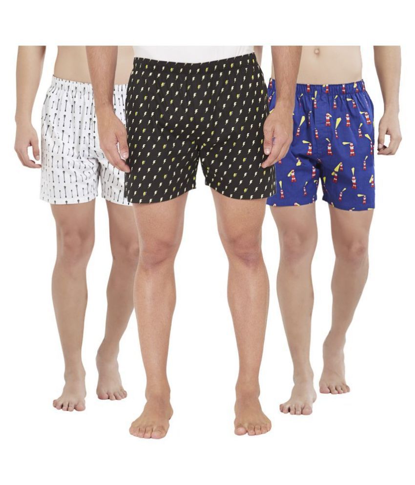     			XYXX Pack of 3 Cotton Blend Boxers For Men's ( Multicolor )