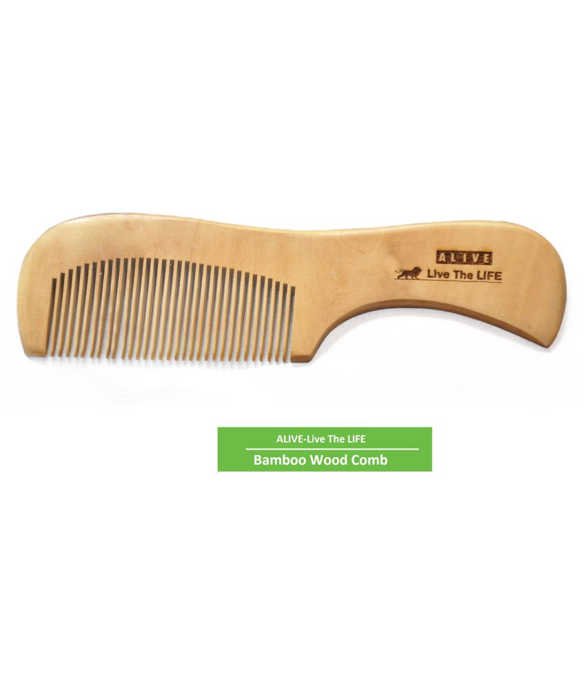ALIVELive The LIFE PREMIUM BAMBOO COMB Wide tooth Comb Buy ALIVELive The LIFE PREMIUM BAMBOO