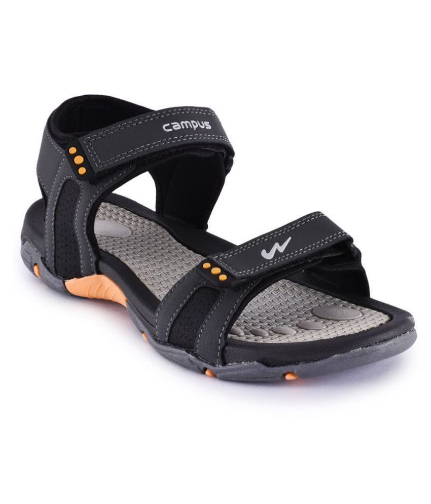 Campus Gray Synthetic Floater Sandals - Buy Campus Gray Synthetic Floater Sandals Online at Best 