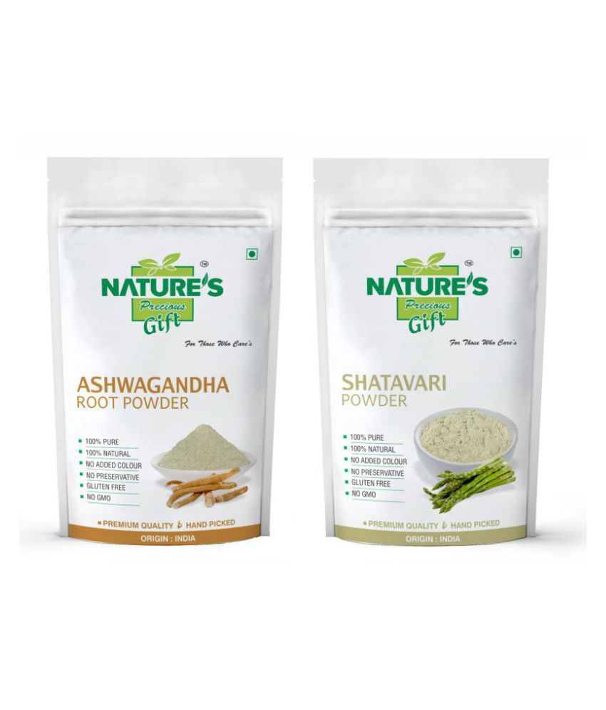     			Nature's Gift Ashwagandha & Shatavari Powder Combo (100g Each) Powder 200 gm Pack of 2