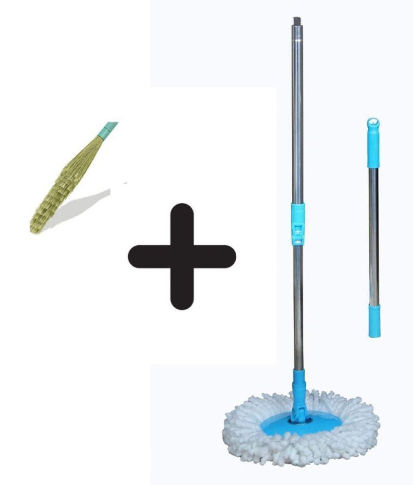 Jungli Store Handle Mop Mop with Free Plastic Broom worth 200 Buy