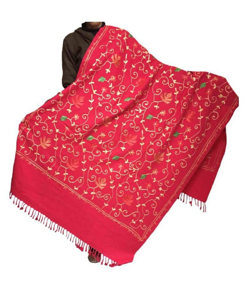 pink kashmiri shawl