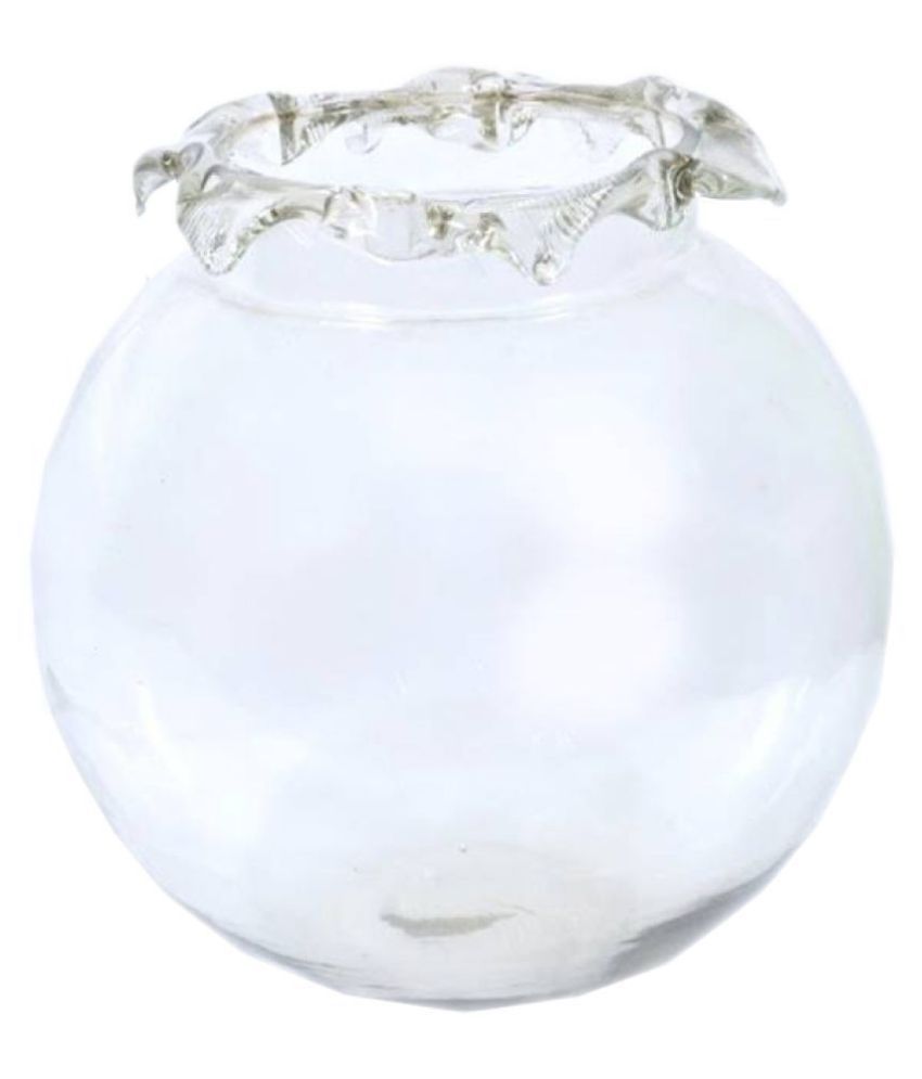     			AFAST Clear & Transparent Round Glass Fish Pot For Joom View Of 6 Inch Table Top-Fb014