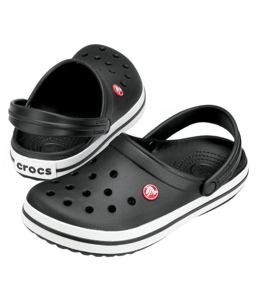  Crocs  Black Rubber  Floater Sandals Buy Crocs  Black 