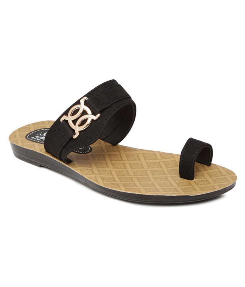 paragon black slippers