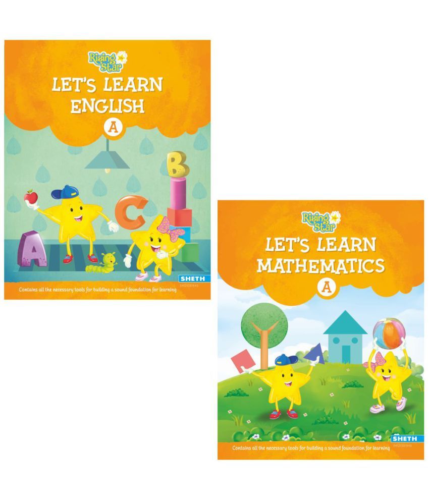     			Rising Star Lets Learn English & Mathematics Book Set A (Set of 2)