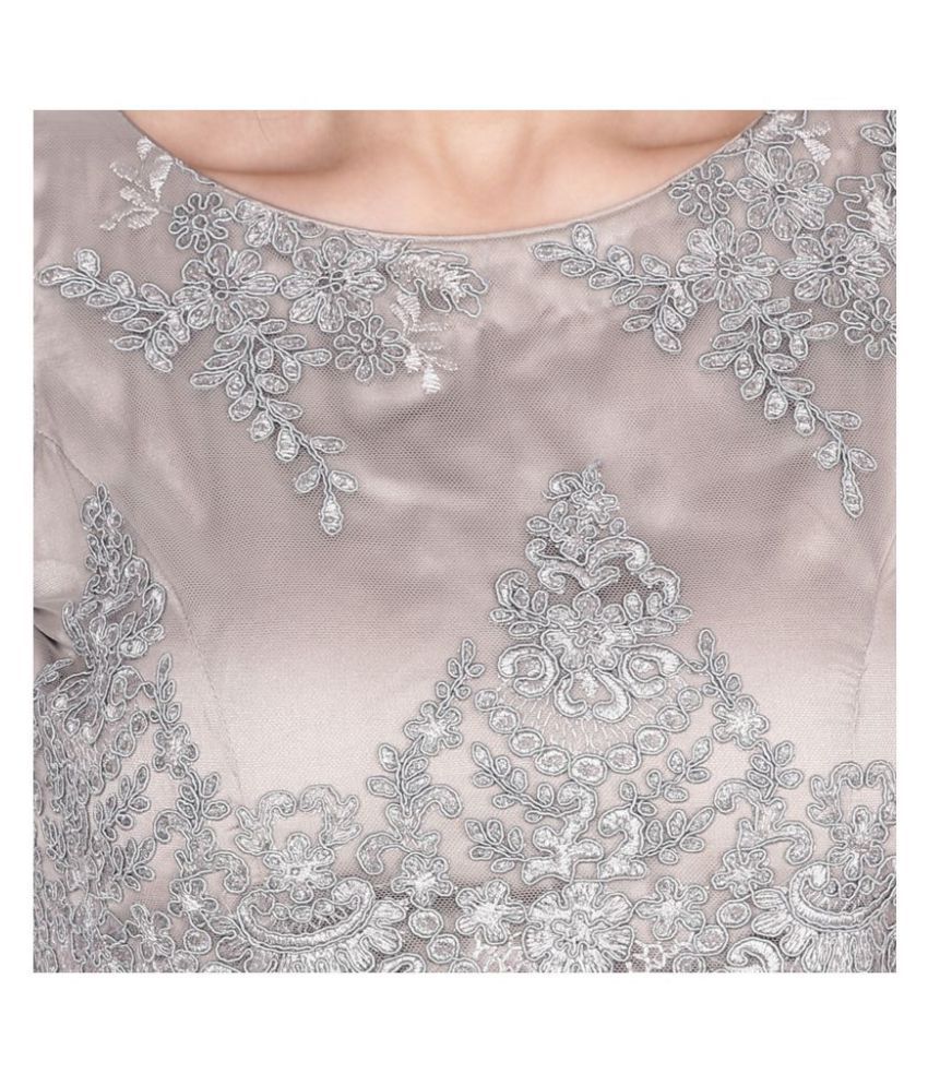 net frill gown design