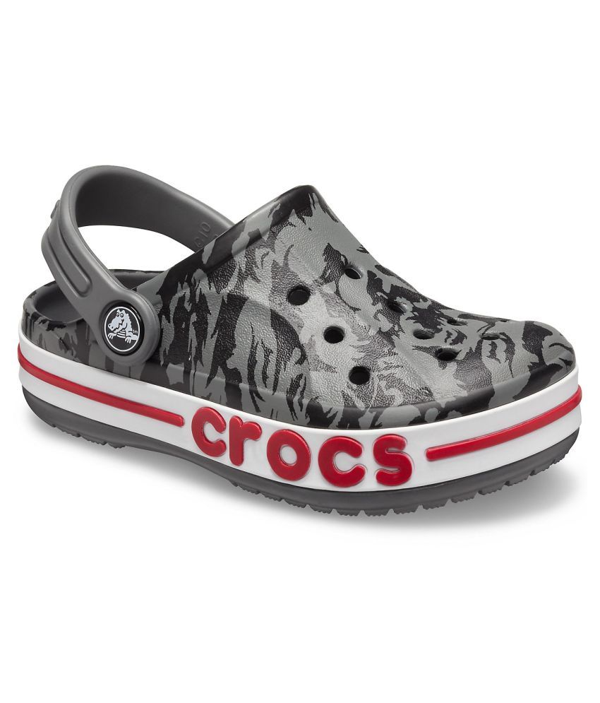 grey men crocs
