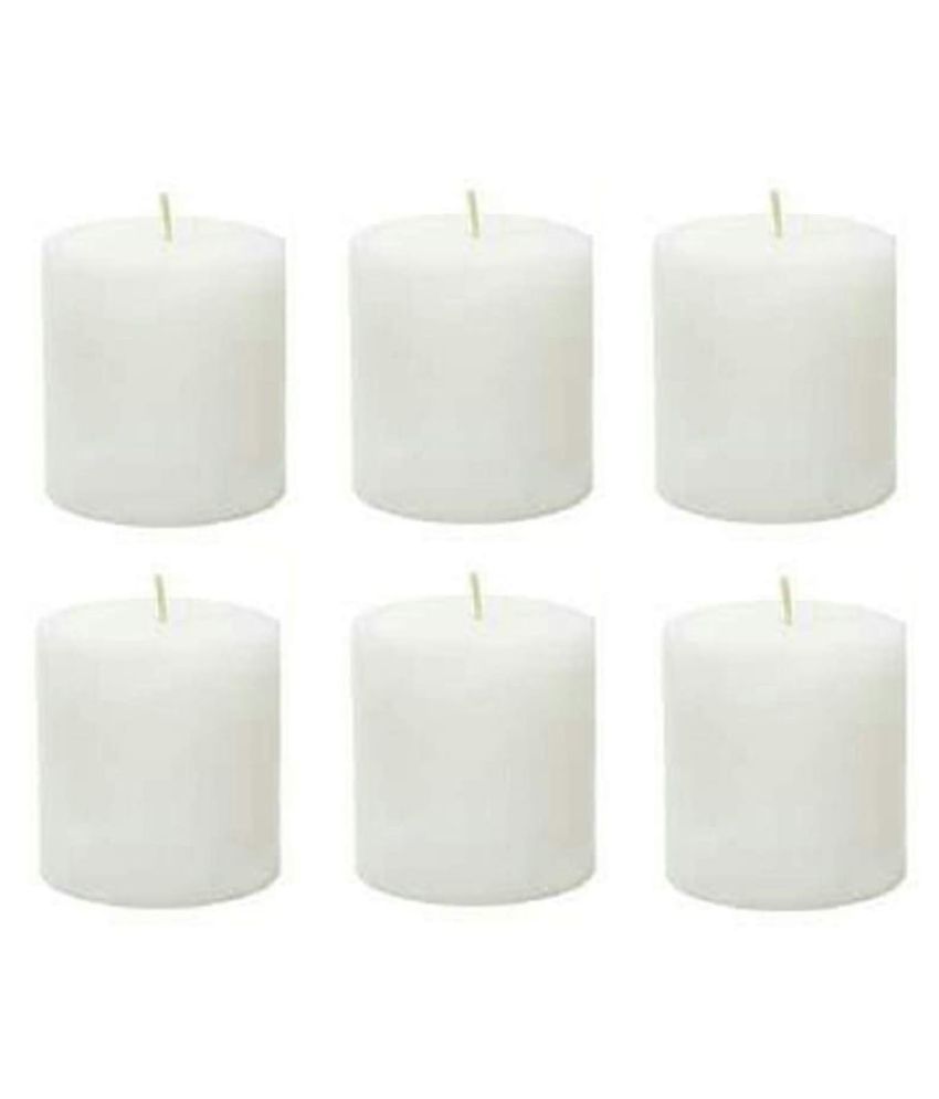 mahesh mombatti udyog White Pillar Candle - Pack of 2: Buy mahesh mombatti  udyog White Pillar Candle - Pack of 2 at Best Price in India on Snapdeal
