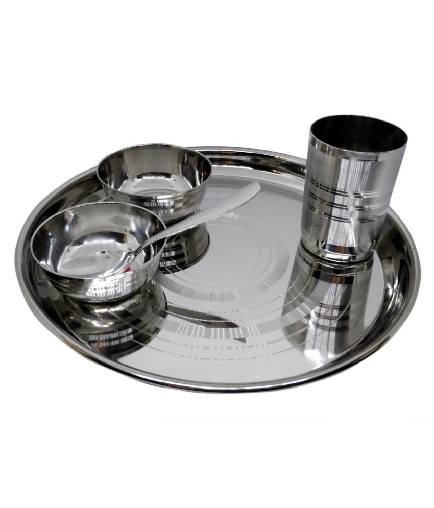     			Dynore Bachelor's Stainless Steel Dinner Set of 5 Pieces