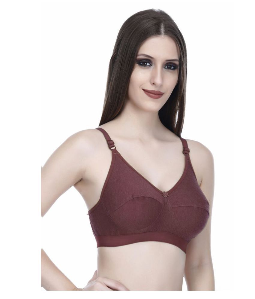     			Elina Cotton Non Padded Women's Teenage Bra ( Maroon )