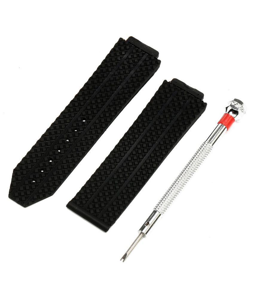 Westore  24mm Watch Strap Silicone Watch Strap Replacement Band Tool for Hublot Big Bang