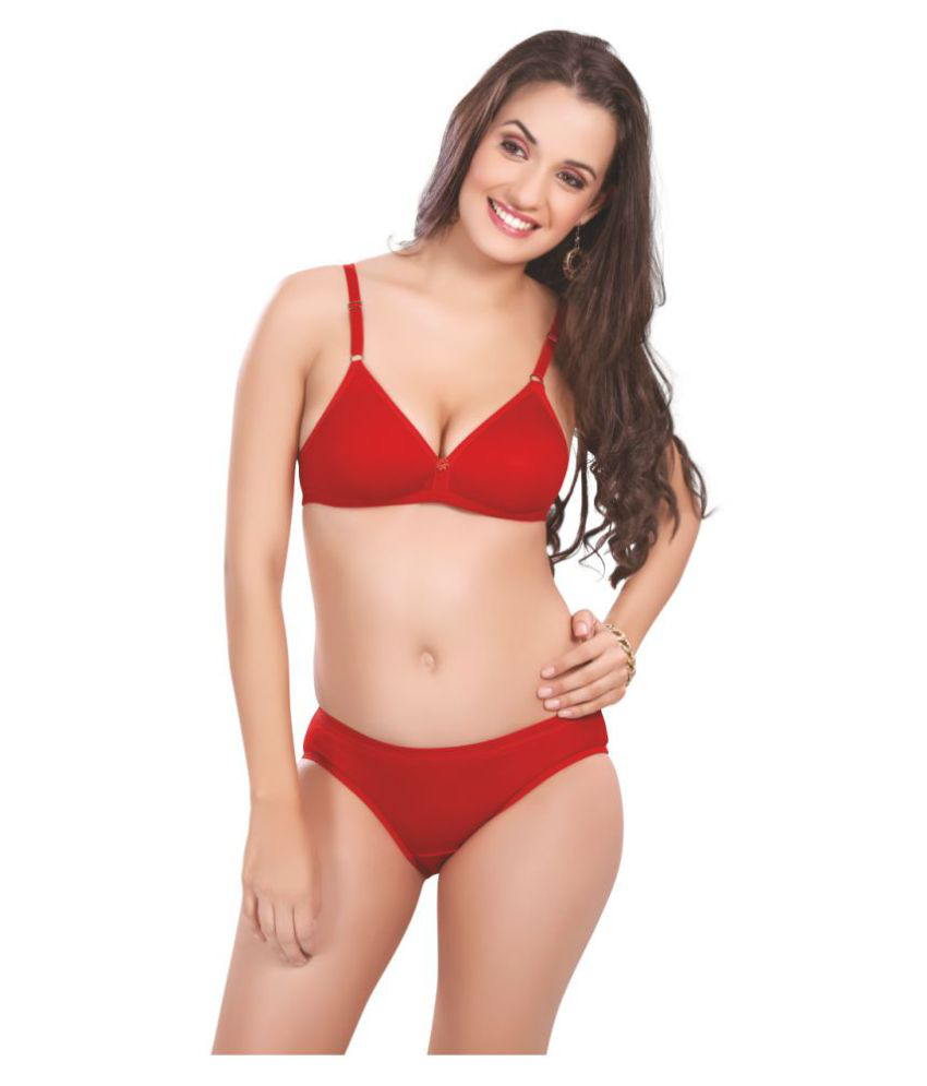 Buy Mybra Cotton T Shirt Bra Red Online At Best Prices In India Snapdeal